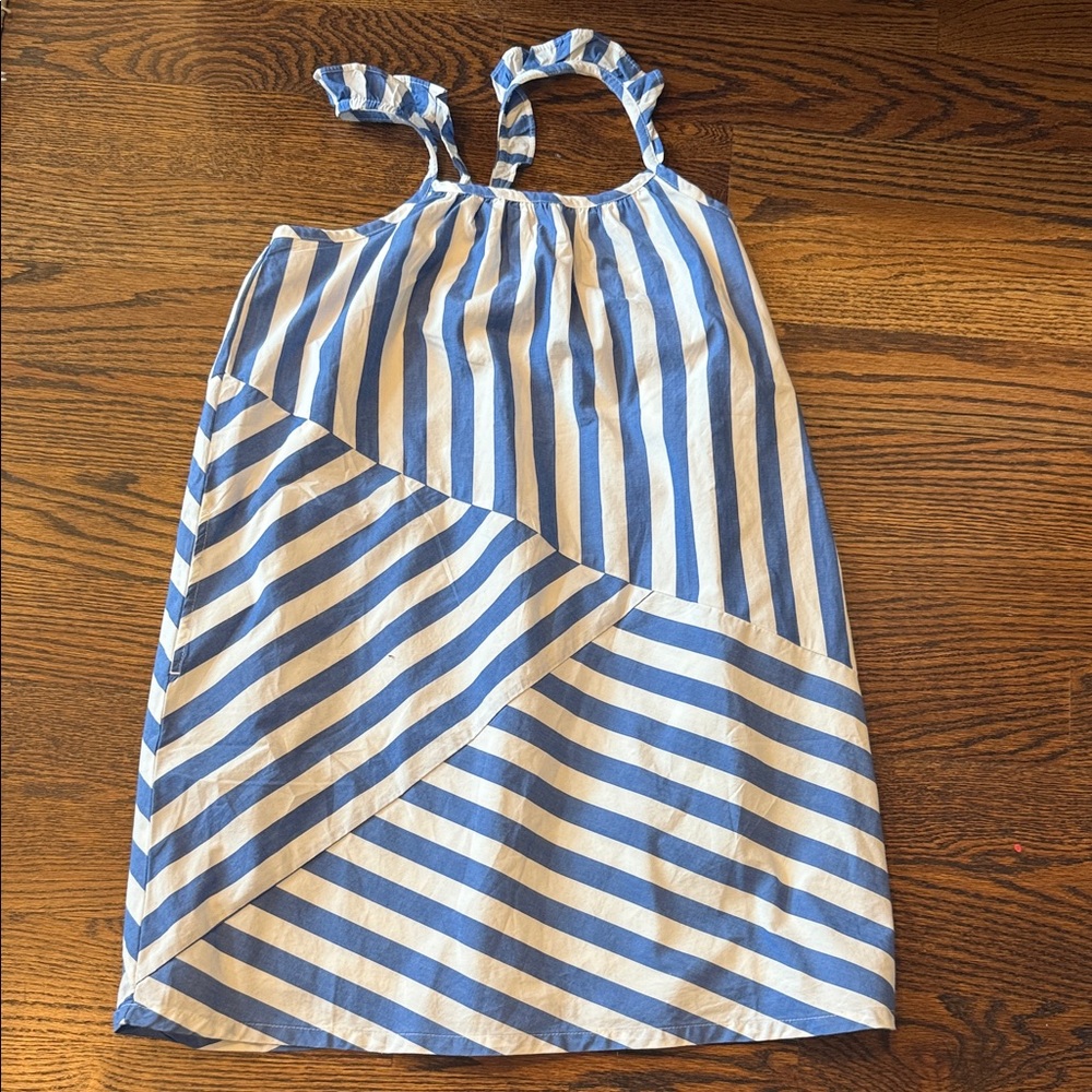 GAP Blue and White Striped Kids Dress